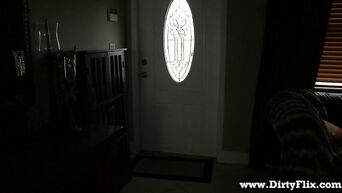Young beauty became a nanny for a big dick