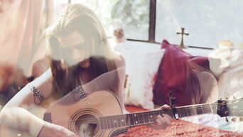 Alice White loves to play the guitar and hard fuck in pussy with her boyfriend