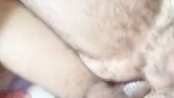 Dick in the anal of his male partner close-up