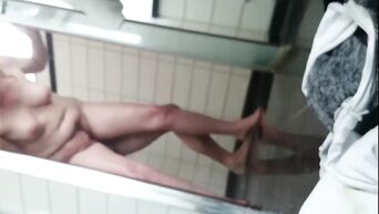 Hot sex in the shower with a mature slut