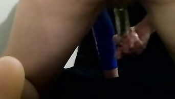 Self-reference to a camera with a dildo