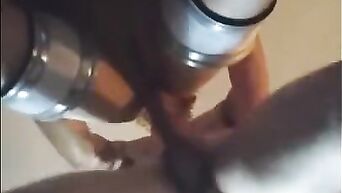 BDSM sex in the bandage view from below