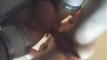 BDSM sex in the bandage view from below