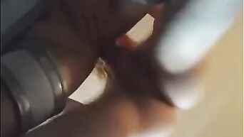 BDSM sex in the bandage view from below