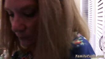 Cunnilingus, blowjob and fuck with young blonde