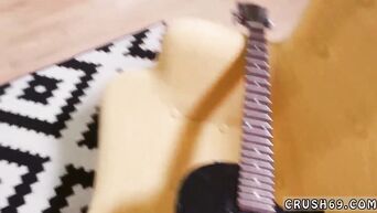 Teen brunette in the shower makes blowjob