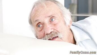 A pair of lovers fucks on the couch