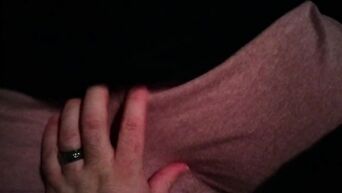 The guy at home on the sofa made his wife a cunnilingus and she experienced an orgasm