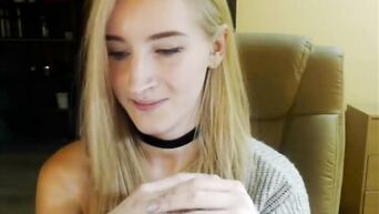 Long-haired debaucher teen blonde