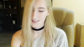 Long-haired debaucher teen blonde