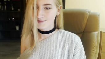 Long-haired debaucher teen blonde
