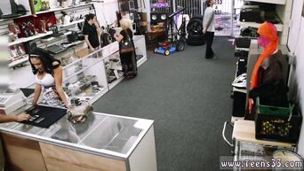 Great blowjob from the client of the store