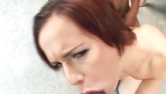 Three black dicks and one white - super blowjob