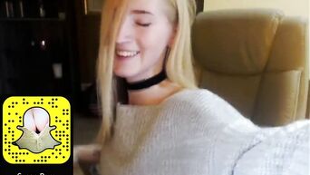 Hot masturbation from a blonde teen
