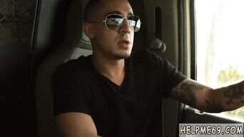 Sexy maniac masturbates a brunette pussy in a van