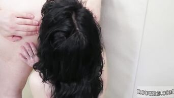 Porn compilation with BDSM bullying conducted over a sexy brunette