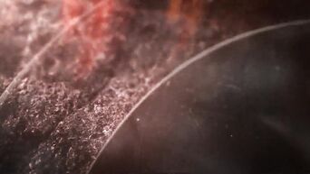 Black whore rinses the mouth with partner's sperm after sex