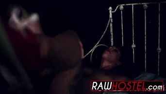 Passionate BDSM with a young brunette