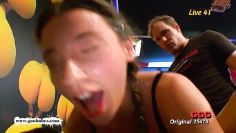 Behind scene of German gangbang