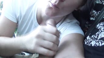 Blowjob & Handjob in car from Casey Cumz