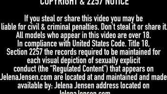 Webcam solo with vibrator from busty Jelena Jensen