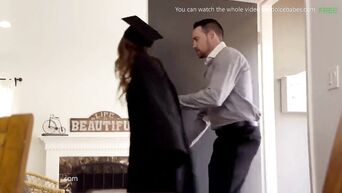 Uncle fucks niece after graduation
