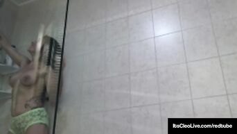 Web model arranged show in bathroom