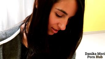 Latin bitch played with boyfriend's penis