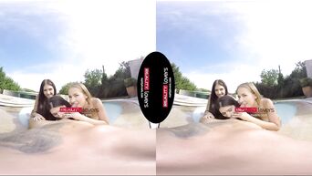 Virtual reality group with Baby Swabery, Francesca Dicaprio, Rebecca Volpetti