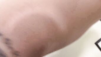 Young female with pierced nipples on casting