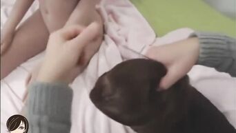 New silicone doll from sex shop in action