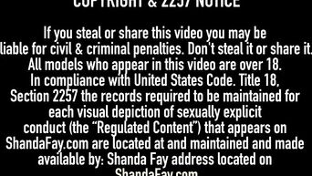 Smoking slut Shanda Fay masturbates