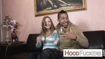 Hot young girl Allison Lane and her latin lover