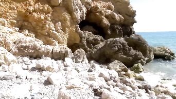 Anal beach threesome