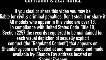 Footjob from Lingerie Shanda Fay