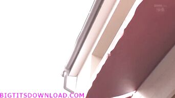 Lodger masturbates pussy at sleeping Japanese woman with vibrator