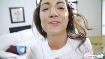 Guy plays console and fucks Lily Adams