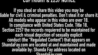 Solo masturbation with dildo from Shanda Fay