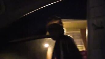 Young black couple fucks in front of camera for money