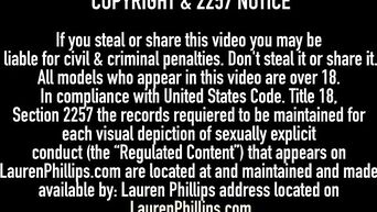Private video from busty nymph Lauren Phillips