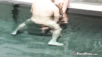 Fresh American porn star Stella Daniels in action