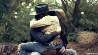White cowboy fucks black Jenna J Foxx