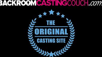 Bitch got mouthful of cum on casting