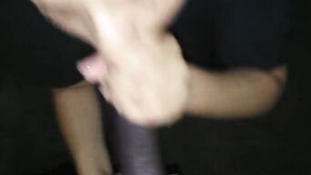Latin prostitute sucks big black penis