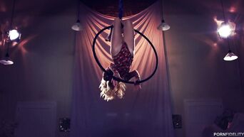 Acrobatic slut Arya Fae fucks uncle