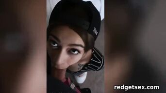 Latin slut satisfies horny daddy
