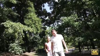 Girlfriend fucks with stranger for money and boyfriend looks