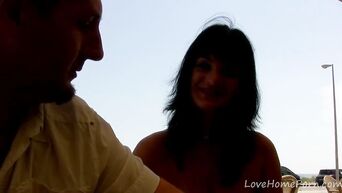 Dark-haired nympho is ready to fuck anywhere