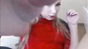 Webcam masturbation from horny blonde