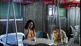 Waitress fucking lesbian in german cafe